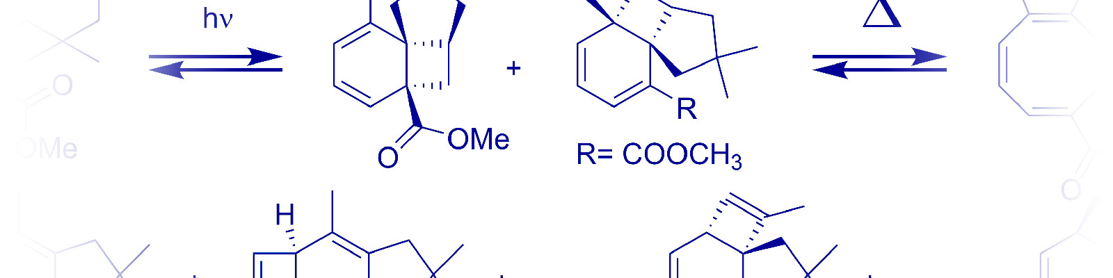 A close up of a 2+2 ortho photocycloaddition reaction I worked on